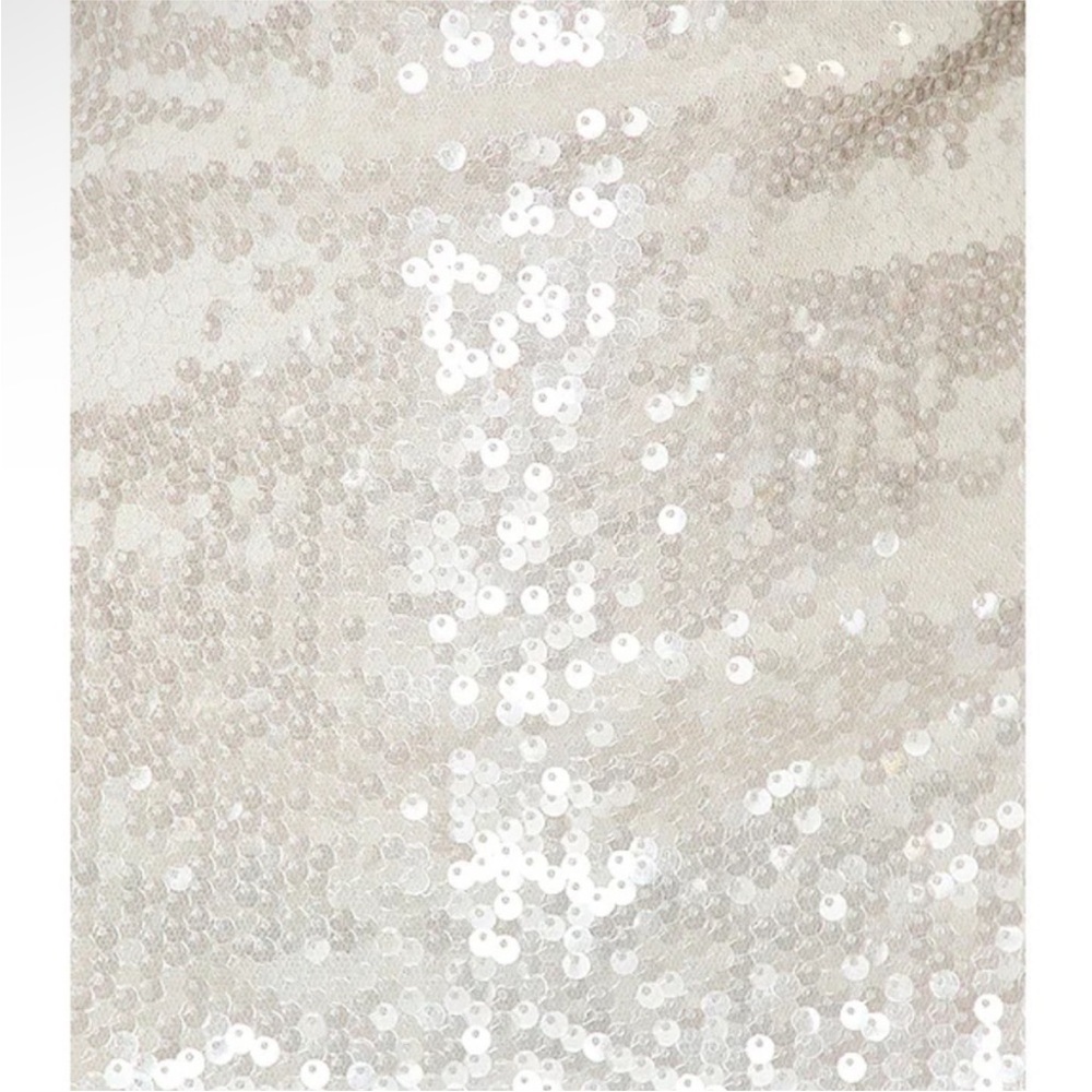 Superdown White Sequin One-Shoulder Mini Dress - image 7